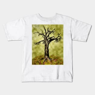 Leafless maple tree Kids T-Shirt